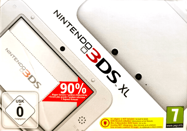 Nintendo 3DS LL White box art for Nintendo 3DS